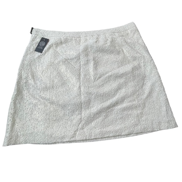 Vince Camuto St. Tropez Ivory embroidered skirt size 14 - Picture 1 of 16